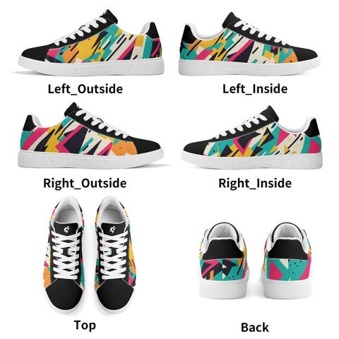 Mr.Shit Leather Skateboard Shoes - 90s Pattern Shoes & Footwear 63 $
