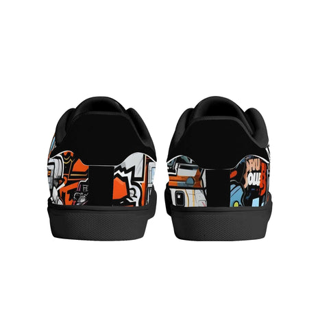 Leather Skateboard Shoes - Graffiti - Mr.Shit