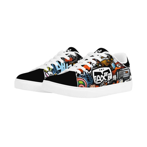 Leather Skateboard Shoes - Graffiti - Mr.Shit