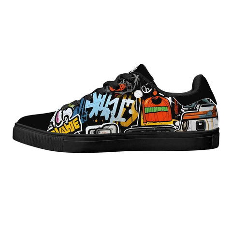 Leather Skateboard Shoes - Graffiti - Mr.Shit