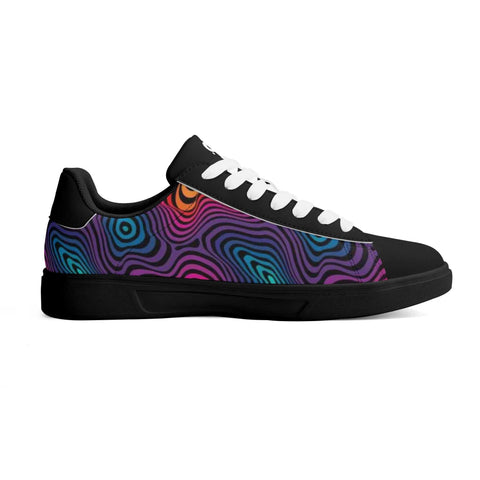 Mr.Shit Leather Skateboard Shoes - Psychedelic Shoes & Footwear 63 $