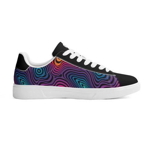 Mr.Shit Leather Skateboard Shoes - Psychedelic Shoes & Footwear 63 $