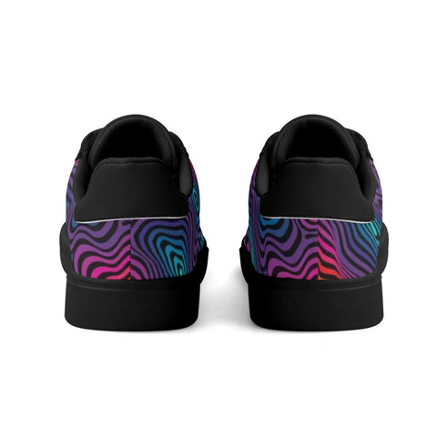 Mr.Shit Leather Skateboard Shoes - Psychedelic Shoes & Footwear 63 $