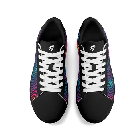 Mr.Shit Leather Skateboard Shoes - Psychedelic Shoes & Footwear 63 $