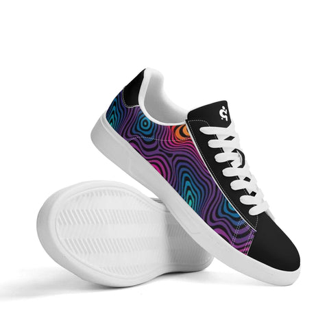 Mr.Shit Leather Skateboard Shoes - Psychedelic Shoes & Footwear 63 $