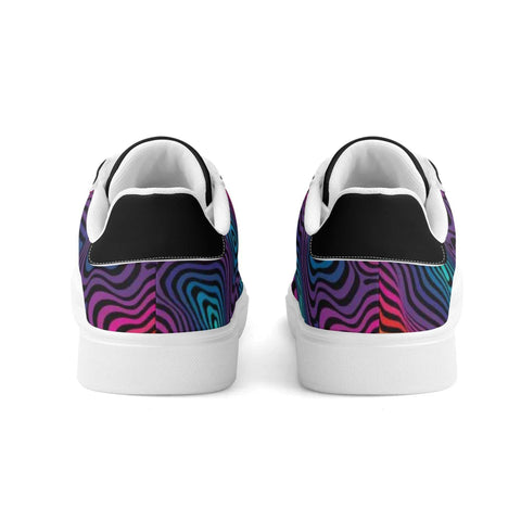 Mr.Shit Leather Skateboard Shoes - Psychedelic Shoes & Footwear 63 $
