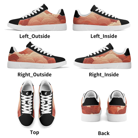 Mr.Shit Leather Skateboard Shoes - Red Clouds Shoes & Footwear 63 $