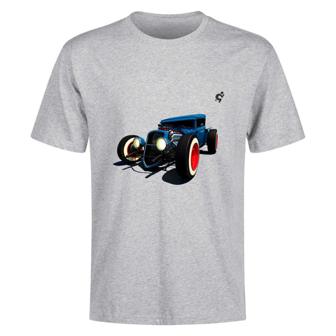 Mens 100% Cotton - Blue Hotrod - Mr.Shit