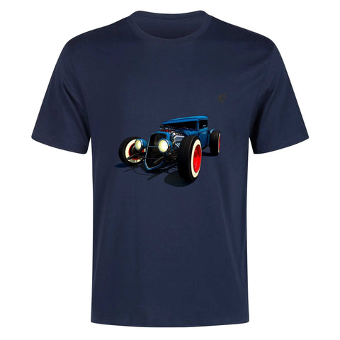 Mens 100% Cotton - Blue Hotrod - Mr.Shit