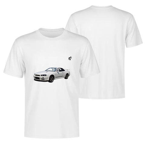 Mens 100% Cotton - Nissan Skyline R32 - Mr.Shit