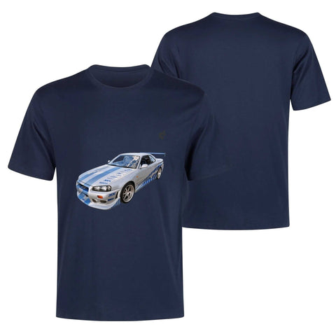 Mens 100% Cotton - Nissan Skyline R34 - Mr.Shit