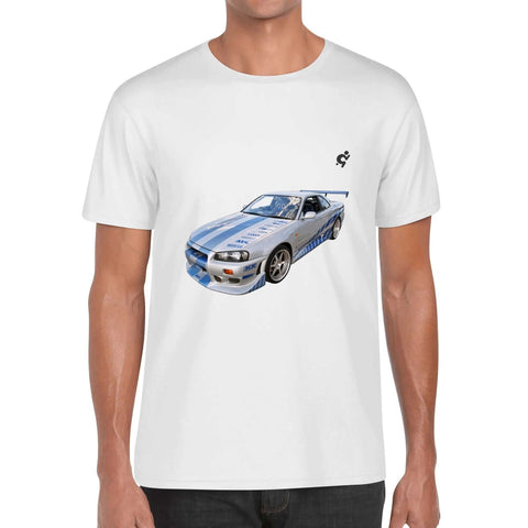Mens 100% Cotton - Nissan Skyline R34 - Mr.Shit