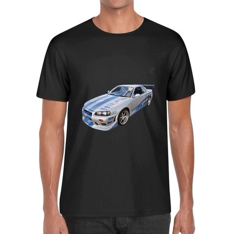 Mens 100% Cotton - Nissan Skyline R34 - Mr.Shit