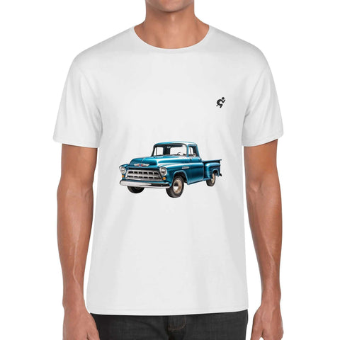 Mens 100% Cotton - Old Blue Pickup 2 - Mr.Shit