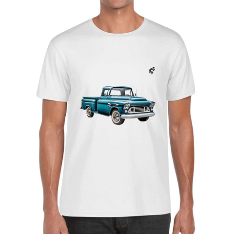 Mens 100% Cotton - Old Blue Pickup - Mr.Shit