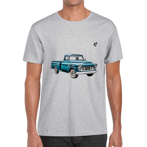 Mens 100% Cotton - Old Blue Pickup - Mr.Shit