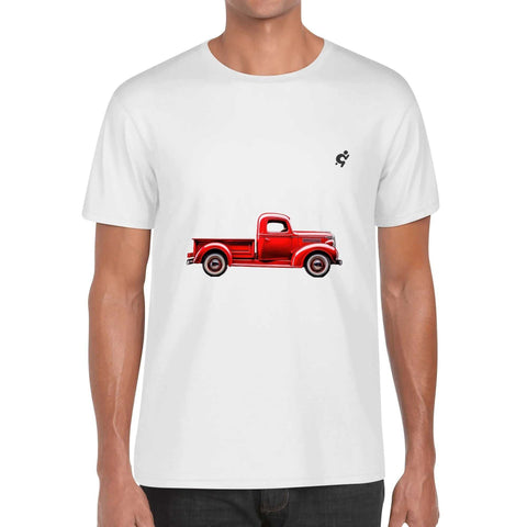 Mens 100% Cotton - Old Red Pickup - Mr.Shit