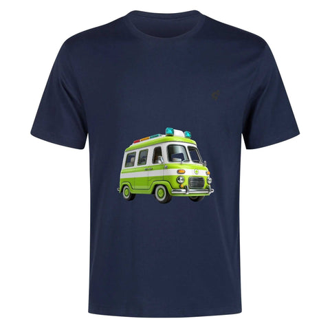 Mens 100% Cotton - Old School Ambulance - Mr.Shit