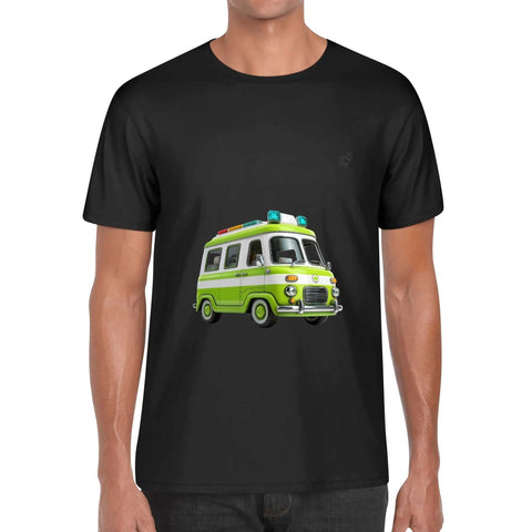 Mens 100% Cotton - Old School Ambulance - Mr.Shit