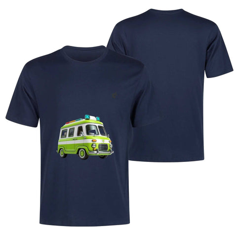 Mens 100% Cotton - Old School Ambulance - Mr.Shit