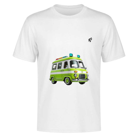 Mens 100% Cotton - Old School Ambulance - Mr.Shit
