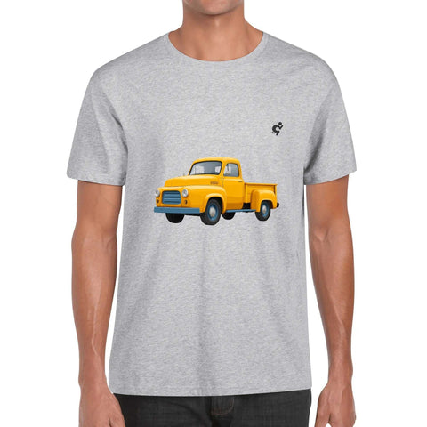 Mens 100% Cotton - Old Yellow Pickup - Mr.Shit