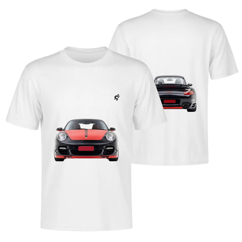 Mens 100% Cotton - Porsche 911Trubo F/B - Mr.Shit