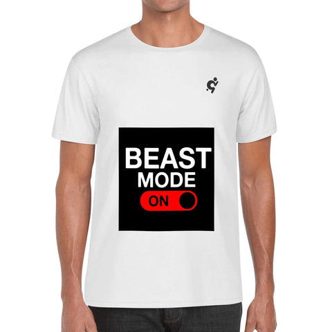 Mr.Shit Mens 100% Cotton T-Shirt - Beast Mode On Men's T-Shirts 32 $