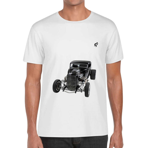 Men's 100% Cotton T-Shirt - Hot Rod 8 - Mr.Shit