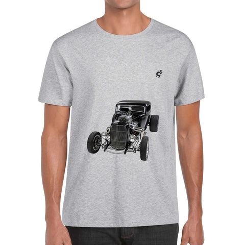 Men's 100% Cotton T-Shirt - Hot Rod 8 - Mr.Shit