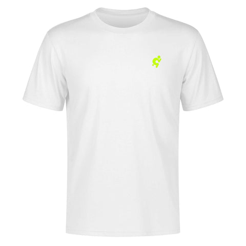 Mr.Shit Mens 100% Cotton T-Shirt - Hyper Yellow Logo Men's T-Shirts 32 $