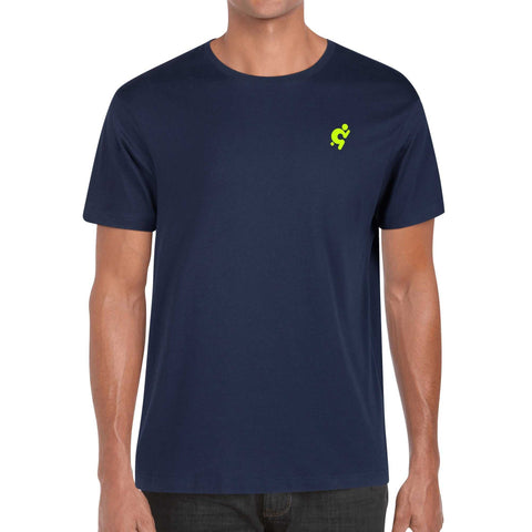Mr.Shit Mens 100% Cotton T-Shirt - Hyper Yellow Logo Men's T-Shirts 32 $