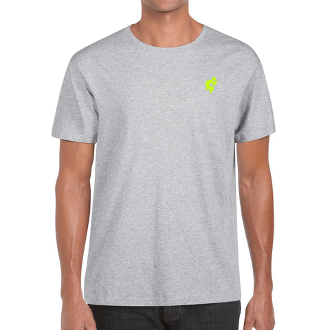 Mr.Shit Mens 100% Cotton T-Shirt - Hyper Yellow Logo Men's T-Shirts 32 $