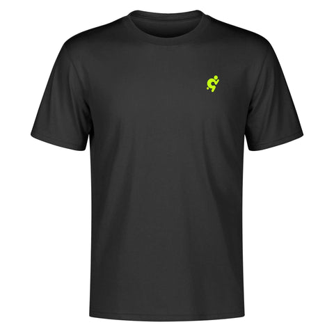 Mr.Shit Mens 100% Cotton T-Shirt - Hyper Yellow Logo Men's T-Shirts 32 $