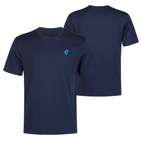Mr.Shit Mens 100% Cotton T-Shirt - Light Blue Logo Men's T-Shirts 32 $