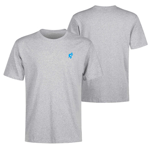 Mr.Shit Mens 100% Cotton T-Shirt - Light Blue Logo Men's T-Shirts 32 $