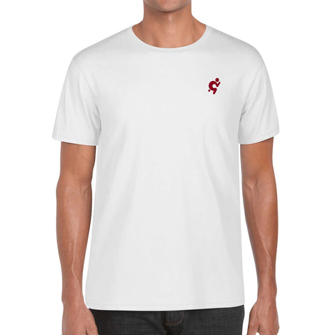 Mr.Shit Mens 100% Cotton T-Shirt - Maroon Logo Men's T-Shirts 32 $