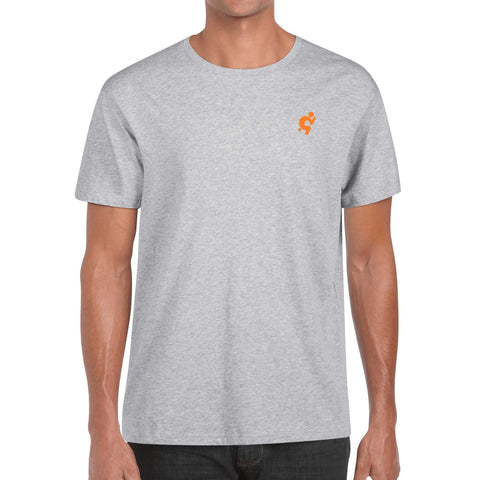 Mr.Shit Mens 100% Cotton T-Shirt - Orange Logo Men's T-Shirts 32 $
