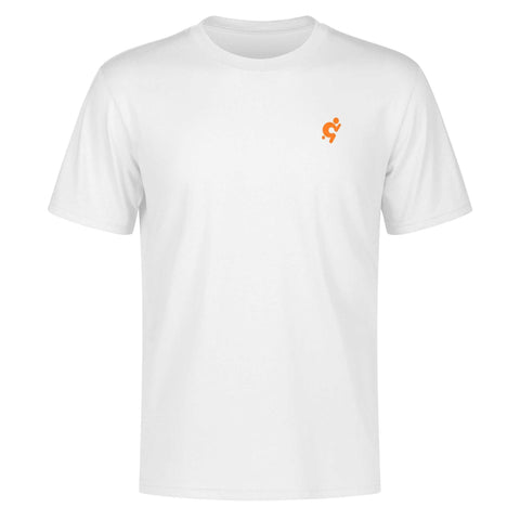 Mr.Shit Mens 100% Cotton T-Shirt - Orange Logo Men's T-Shirts 32 $