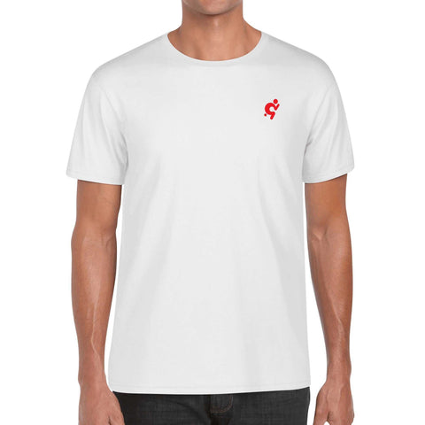 Mr.Shit Mens 100% Cotton T-Shirt - Red Logo Men's T-Shirts 32 $