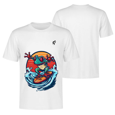 Mr.Shit Mens 100% Cotton T-Shirt - Surfing Frog Men's T-Shirts 32 $