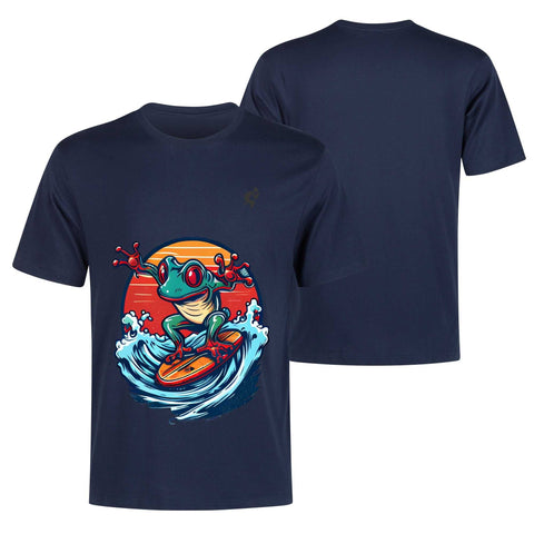 Mr.Shit Mens 100% Cotton T-Shirt - Surfing Frog Men's T-Shirts 32 $