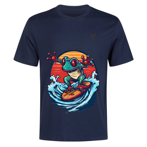 Mr.Shit Mens 100% Cotton T-Shirt - Surfing Frog Men's T-Shirts 32 $