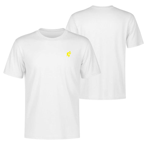 Mr.Shit Mens 100% Cotton T-Shirt - Yellow Logo Men's T-Shirts 32 $