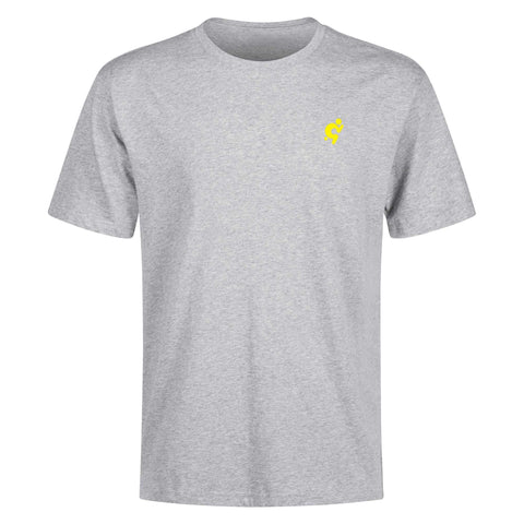Mr.Shit Mens 100% Cotton T-Shirt - Yellow Logo Men's T-Shirts 32 $
