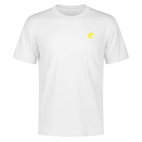 Mr.Shit Mens 100% Cotton T-Shirt - Yellow Logo Men's T-Shirts 32 $