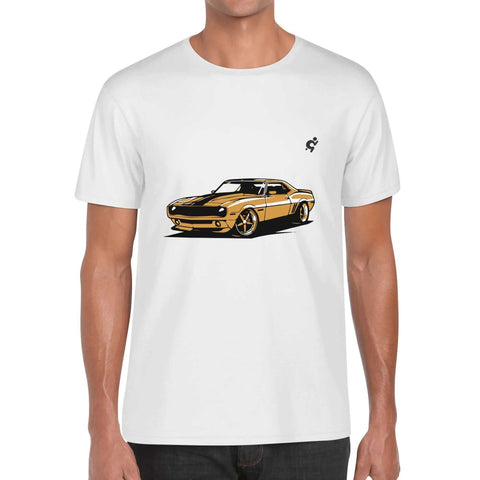 Mens 100% Cotton - Yellow Camaro - Mr.Shit