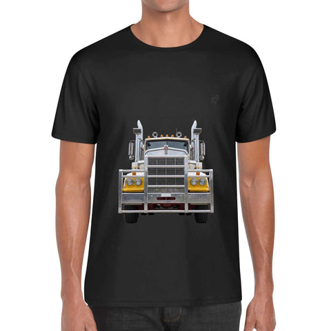 Mens 100% Cotton - Yellow Truck F/B - Mr.Shit
