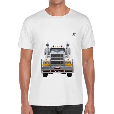Mens 100% Cotton - Yellow Truck F/B - Mr.Shit