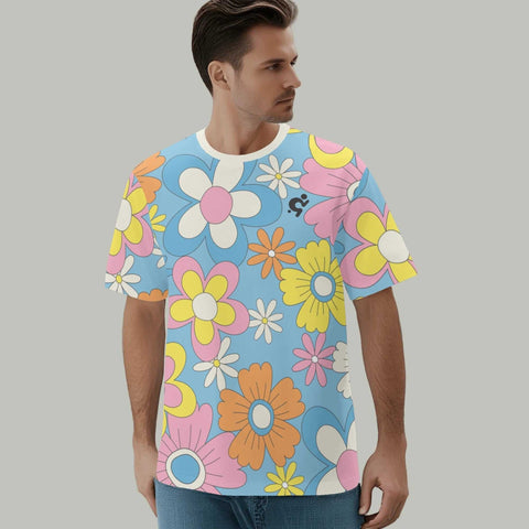 Men's T-shirt - Hippy Flowers 2 - Mr.Shit